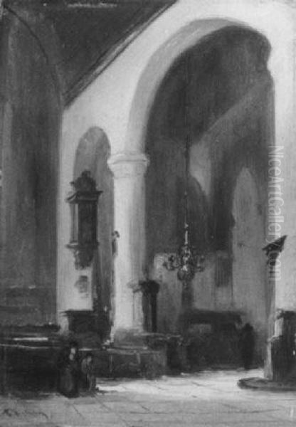 Kircheninterieur Oil Painting by Johannes Bosboom