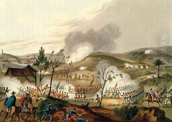 The Battle of Waterloo Oil Painting by William Heath