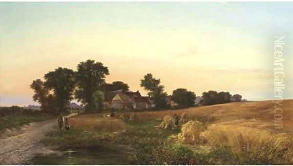 Morning, Sonning, Berks Oil Painting by William Heath