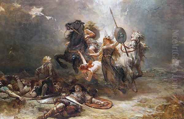 In Death Theres Victory Oil Painting by Robert Alexander Hillingford