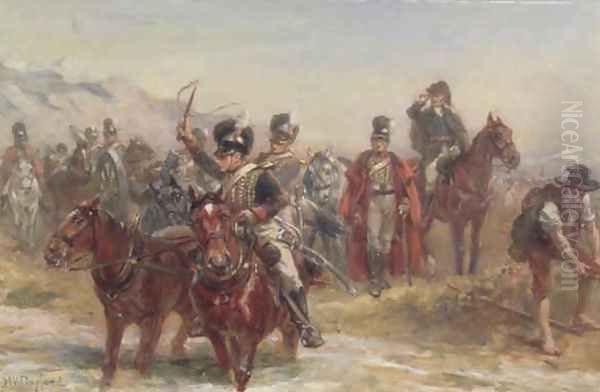 Wellington in Spain Oil Painting by Robert Alexander Hillingford