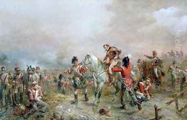 The Field at Waterloo Oil Painting by Robert Alexander Hillingford