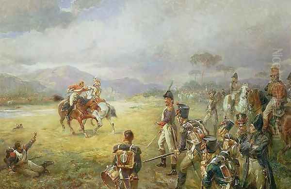 The Duel Fair Play Oil Painting by Robert Alexander Hillingford