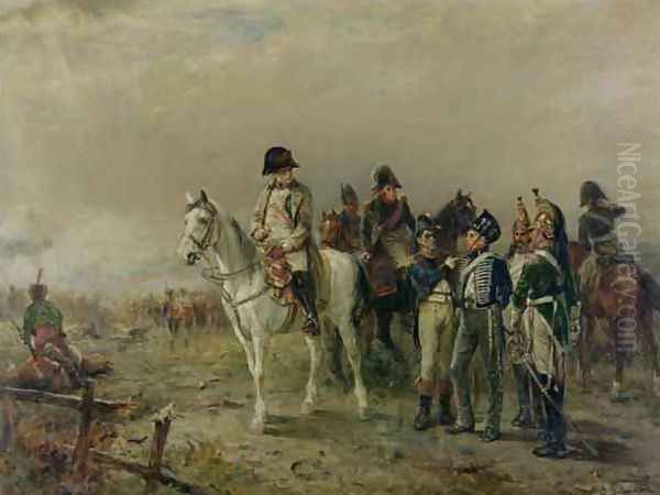 The Turning Point at Waterloo Oil Painting by Robert Alexander Hillingford