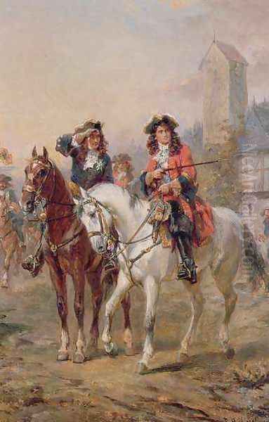 Royalists Oil Painting by Robert Alexander Hillingford