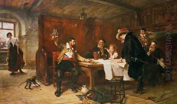 The Buccaneers Story Oil Painting by Robert Alexander Hillingford