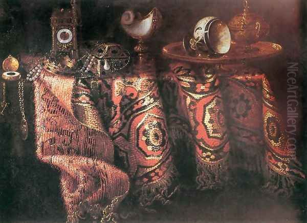 Still-life with Carpet Oil Painting by Jacques Hupin