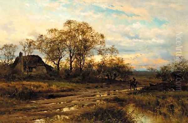 The end of the day Oil Painting by John Horace Hooper