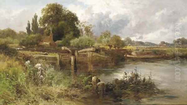 The old lock Oil Painting by John Horace Hooper