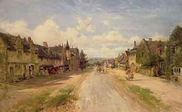 Broadway Worcestershire Oil Painting by William E. Harris