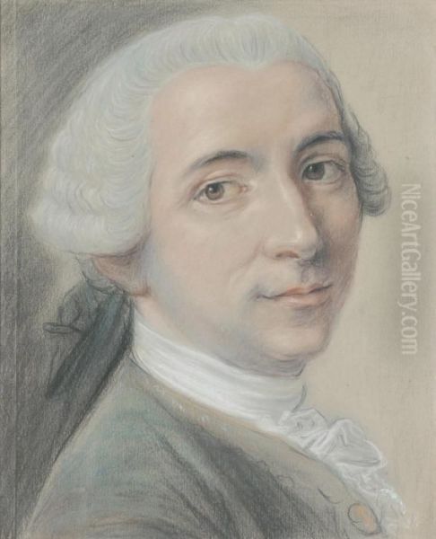 Portrait Of Jean Claude Gaspard De Sireuil Oil Painting by Francois Boucher