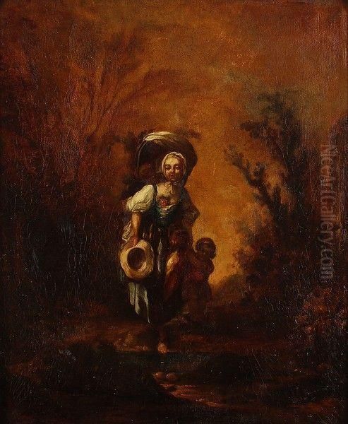 La Bergere Oil Painting by Francois Boucher