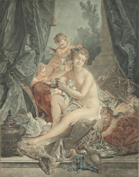 Venus Et L'amour Oil Painting by Francois Boucher