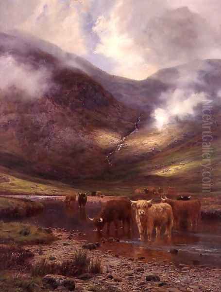 The Hills of Ardgell Oil Painting by Louis Bosworth Hurt