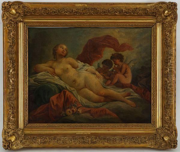 Venus Et Cupidon Oil Painting by Francois Boucher