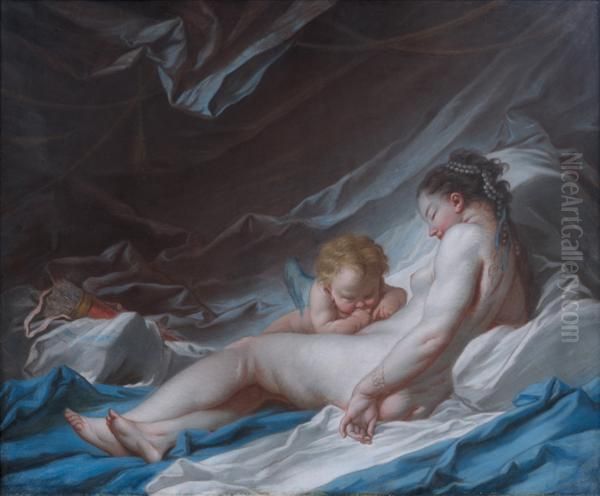 Venus Et L'amour Oil Painting by Francois Boucher