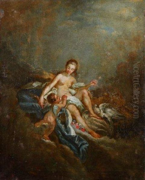 L'amour Desarme Oil Painting by Francois Boucher