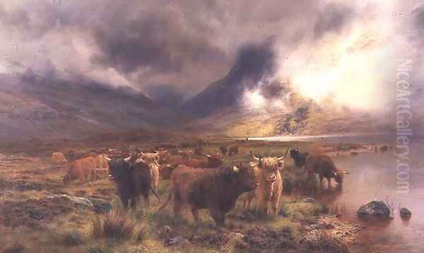 Through Glencoe Oil Painting by Louis Bosworth Hurt