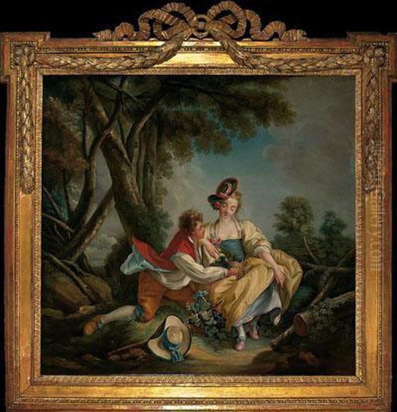 Otono Oil Painting by Francois Boucher