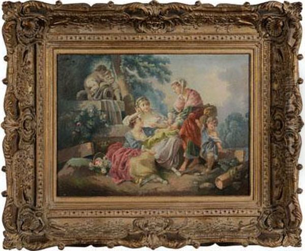 The Fortune Teller Oil Painting by Francois Boucher