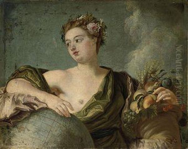 An Allegory Of Plenty Oil Painting by Francois Boucher