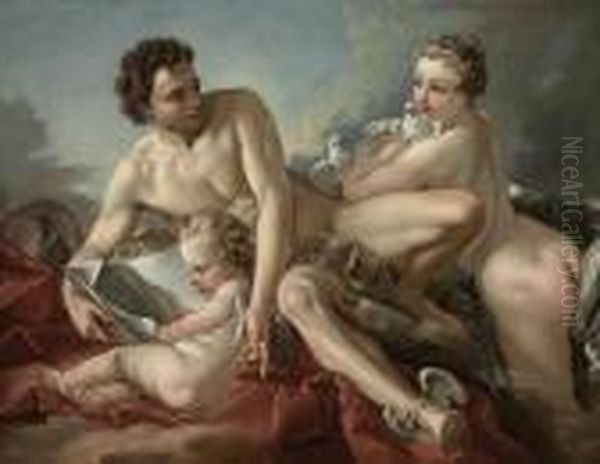 The Education Of Cupid Oil Painting by Francois Boucher