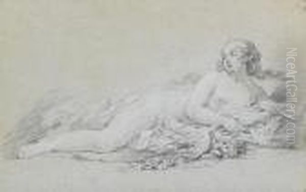 Venus Reclining With Two Doves Oil Painting by Francois Boucher