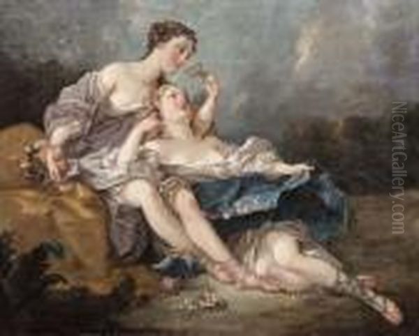 Flora Oil Painting by Francois Boucher