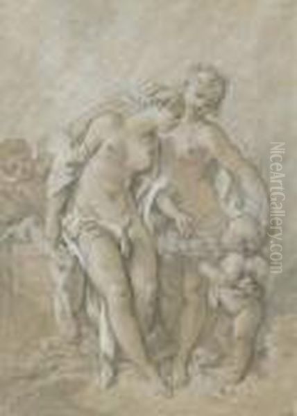 Venus Au Bain Oil Painting by Francois Boucher