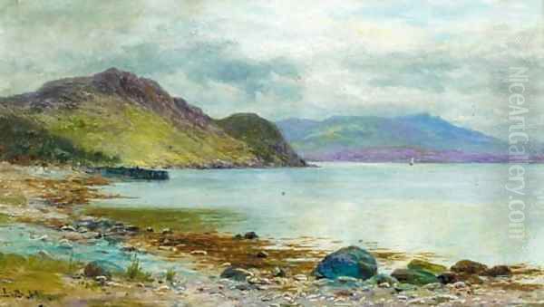 Loch Carry Oil Painting by Louis Bosworth Hurt