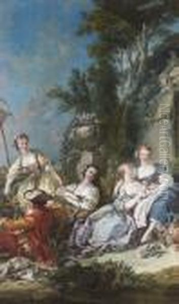 Le Billet Doux Oil Painting by Francois Boucher