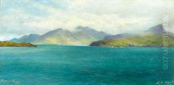 Rum and Eigg Oil Painting by Louis Bosworth Hurt