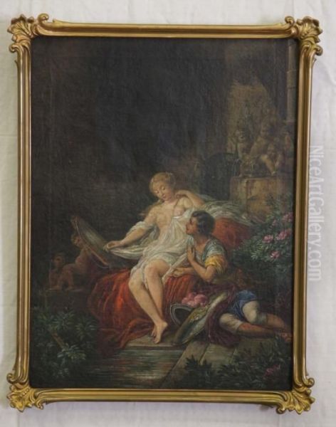 Rinaldo Och Armida Oil Painting by Francois Boucher