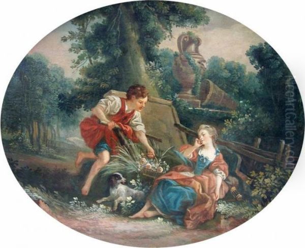 Schaferstunde Oil Painting by Francois Boucher