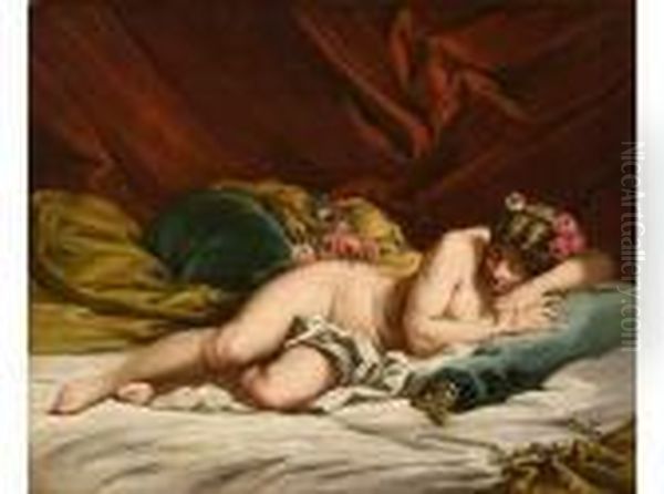 Le Sommeil Oil Painting by Francois Boucher