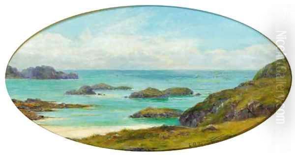 On the west coast, Iona Oil Painting by Louis Bosworth Hurt