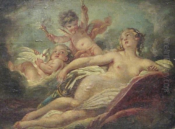 Callisto Oil Painting by Francois Boucher