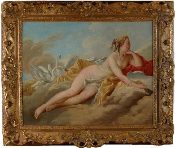 Leda Und Der Schwan Oil Painting by Francois Boucher