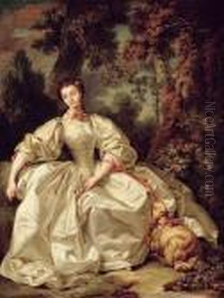 Portrait Presume De Madame Boucher En Bergere Oil Painting by Francois Boucher