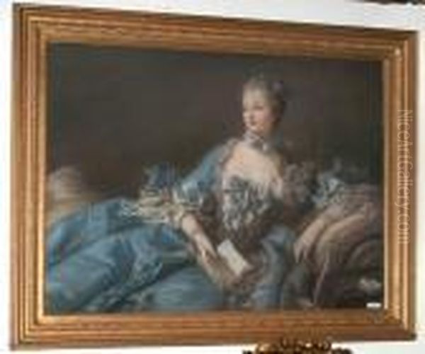 Madame Pompadour. Oil Painting by Francois Boucher