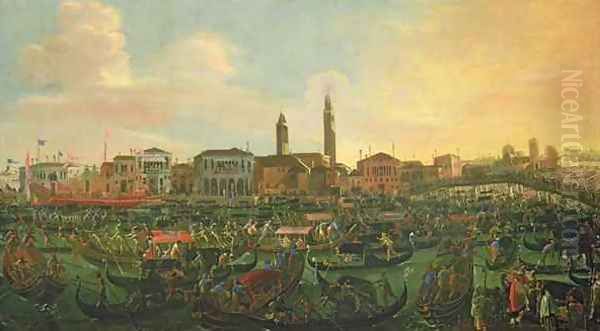 Regatta at Murano Oil Painting by Joseph, The Younger Heintz