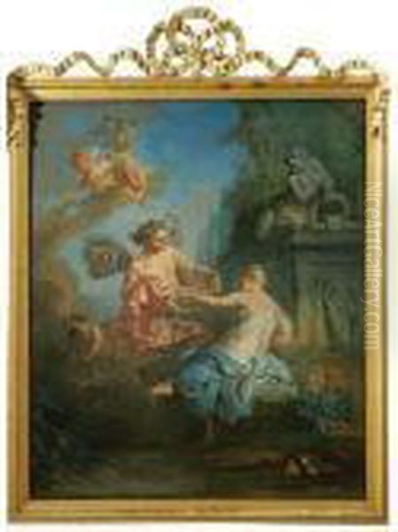 Flore Et Zephyr Oil Painting by Francois Boucher