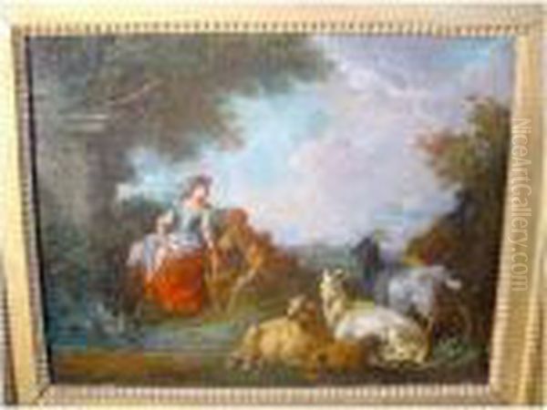 Ecole Francaise Du Xviiieme Siecle Oil Painting by Francois Boucher