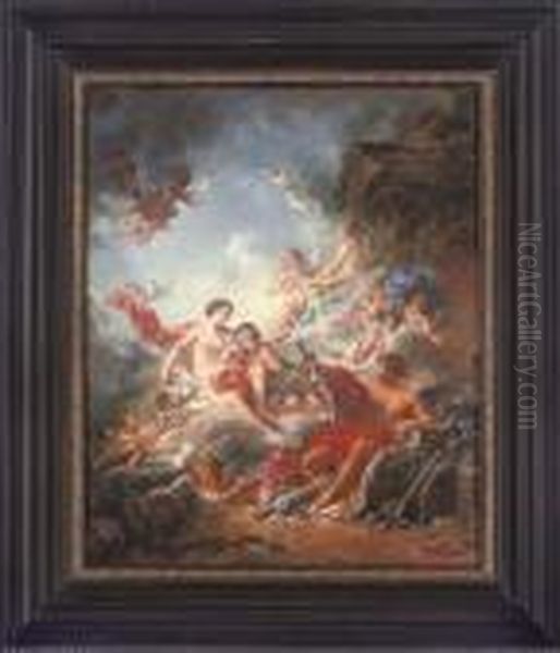 Venus At Vulcan's Forge Oil Painting by Francois Boucher