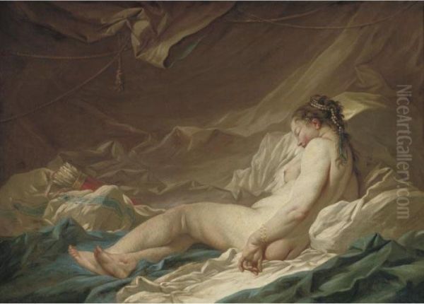 Sleep Of Venus Oil Painting by Francois Boucher