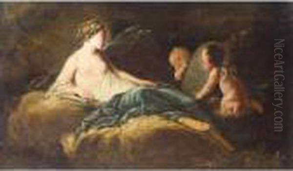 The Toilet Of Venus Oil Painting by Francois Boucher