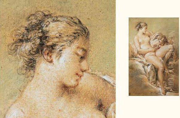 Venus Et L'amour Oil Painting by Francois Boucher