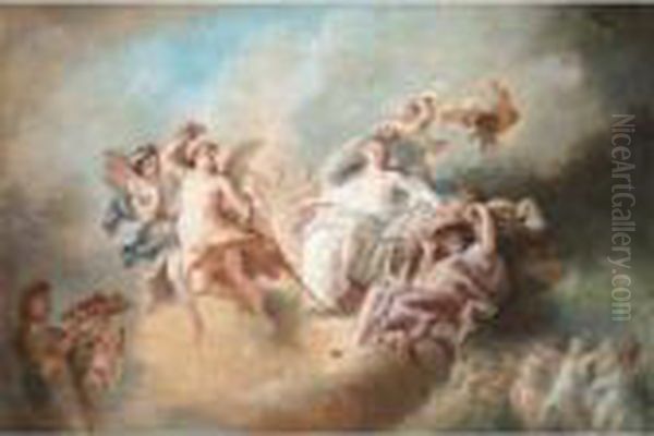 The Triumph Of Flora Oil Painting by Francois Boucher