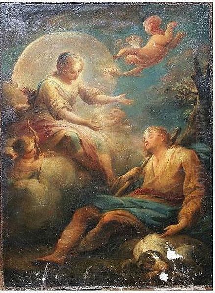 Diana And Endymion Oil Painting by Francois Boucher