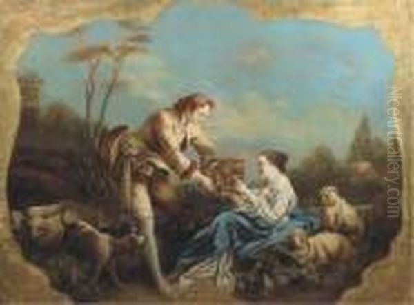 Oil On Canvas Oil Painting by Francois Boucher